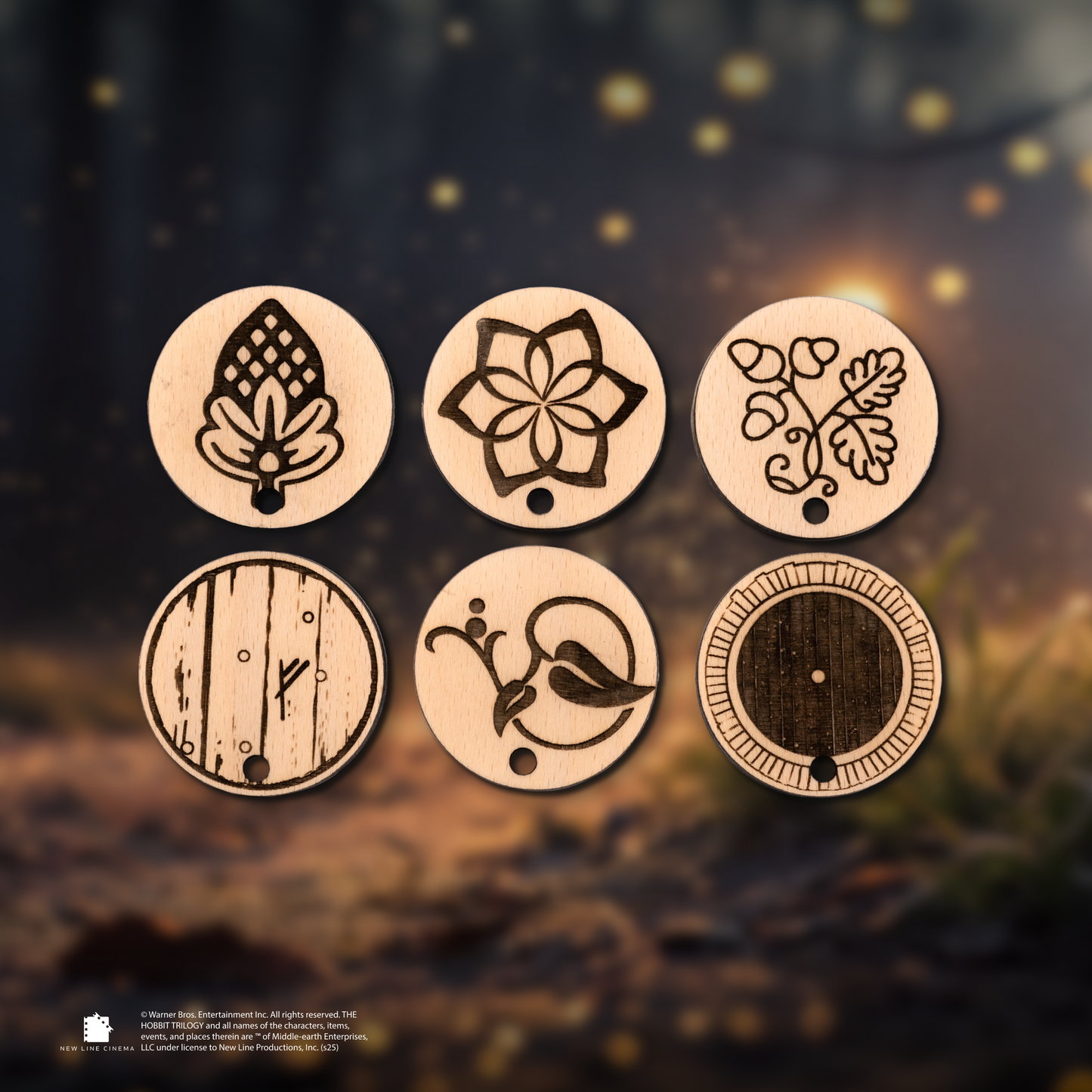 Colored edition LOTR key holder with six-layer design