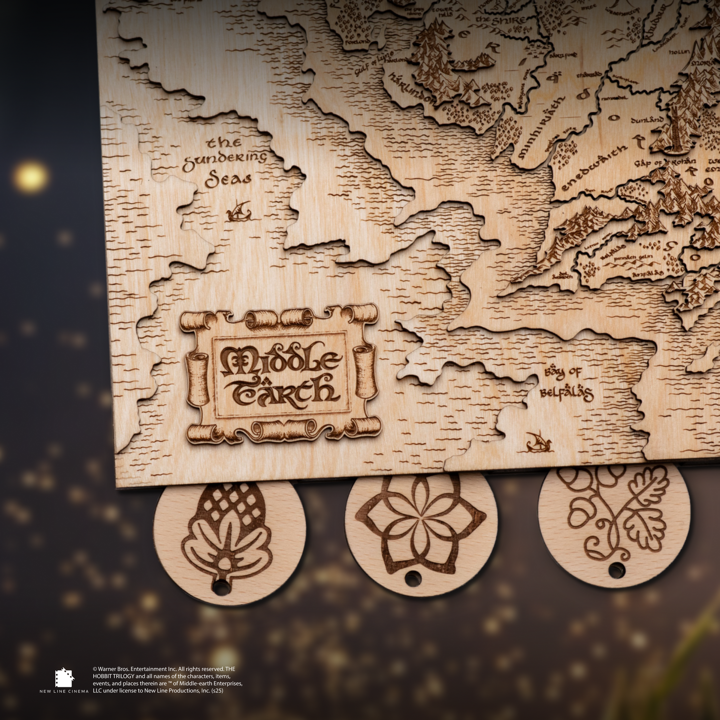 Colored edition LOTR key holder with six-layer design