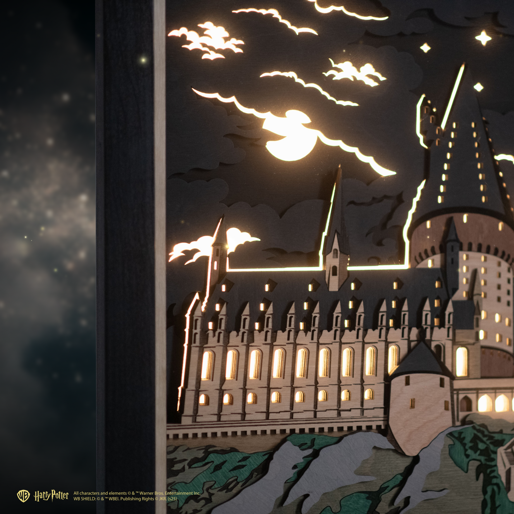 XL Hogwarts lighted wall poster for true Potterheads.